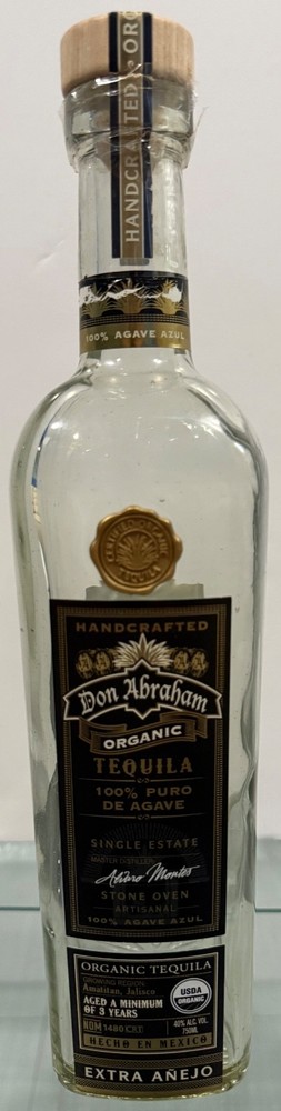 Tequila Don Abraham Organic Extra Anejo Empty Bottle