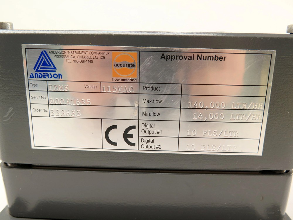 Anderson IZMS Flow Meter Control 115VAC
