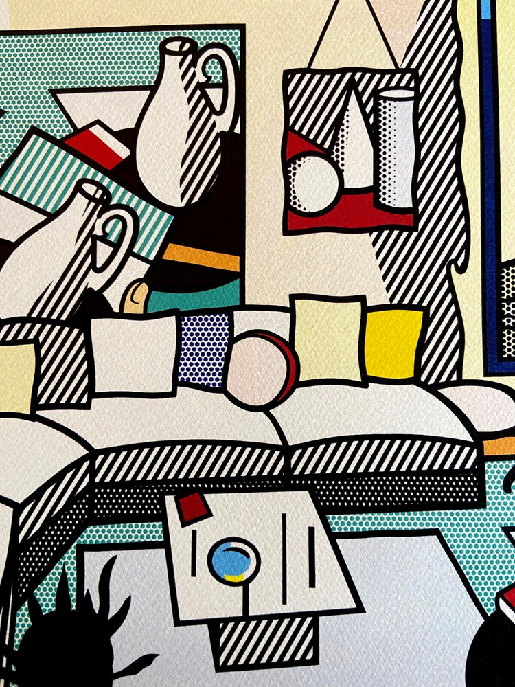 Roy Lichtenstein Lithograph Original Signed Numbered (Jasper Johns)