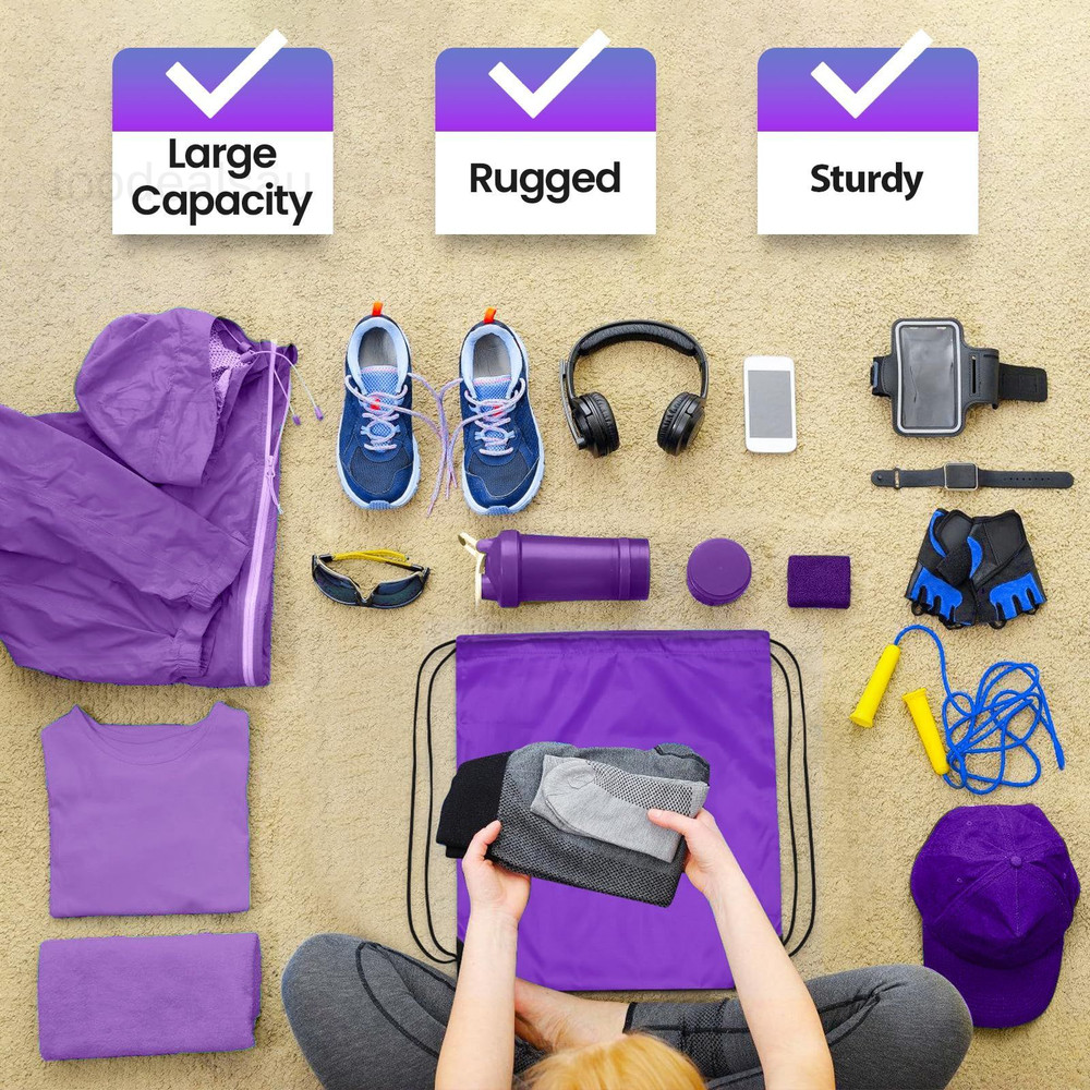 108 Pack Drawstring Bag Bulk Backpack Draw Large, 18 Color