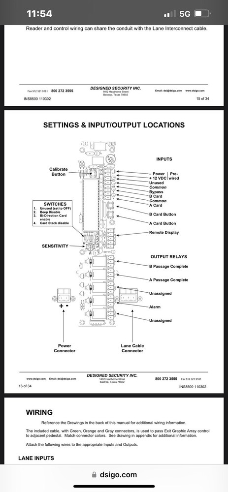 4-Designed Security Inc ES8500 MID SIZED OPTICAL ACCESS CONTROL TURNSTILES