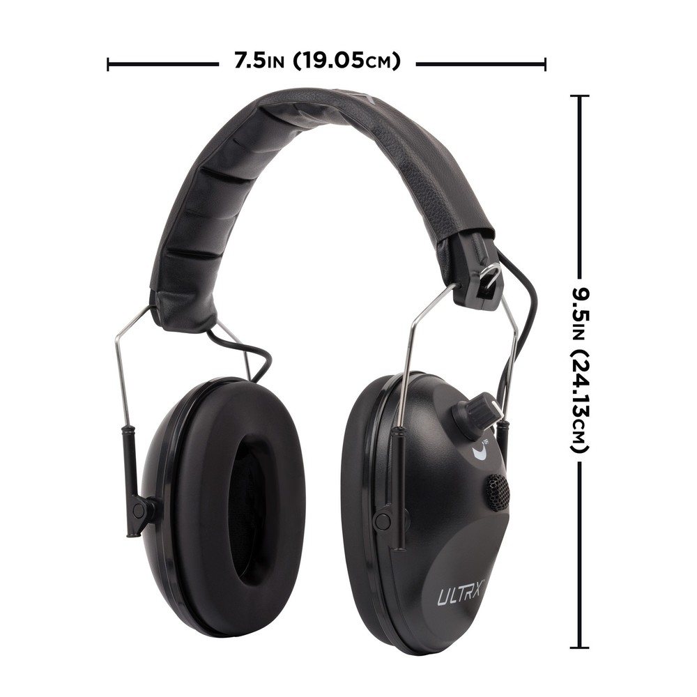 ULTRX™ Electronic Earmuff, Black
