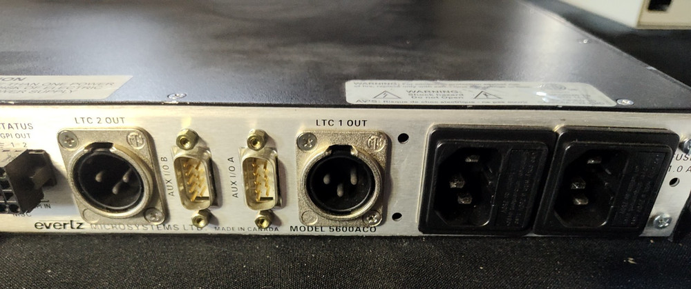 EVERTZ 5600ACO AUTOMATIC CHANGEOVER SYSTEM - (POWER TESTED )