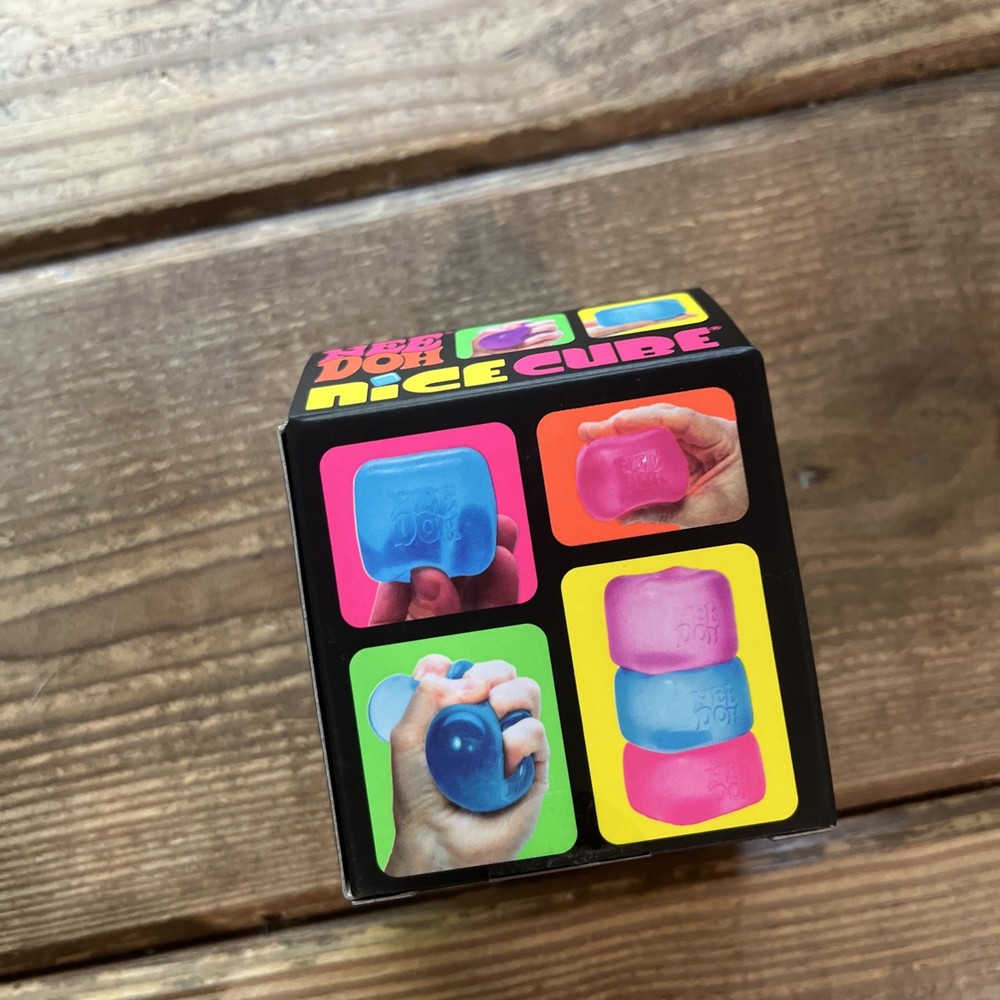 Nee Doh Nice Cube - Super Solid Squish! (Blue) 1