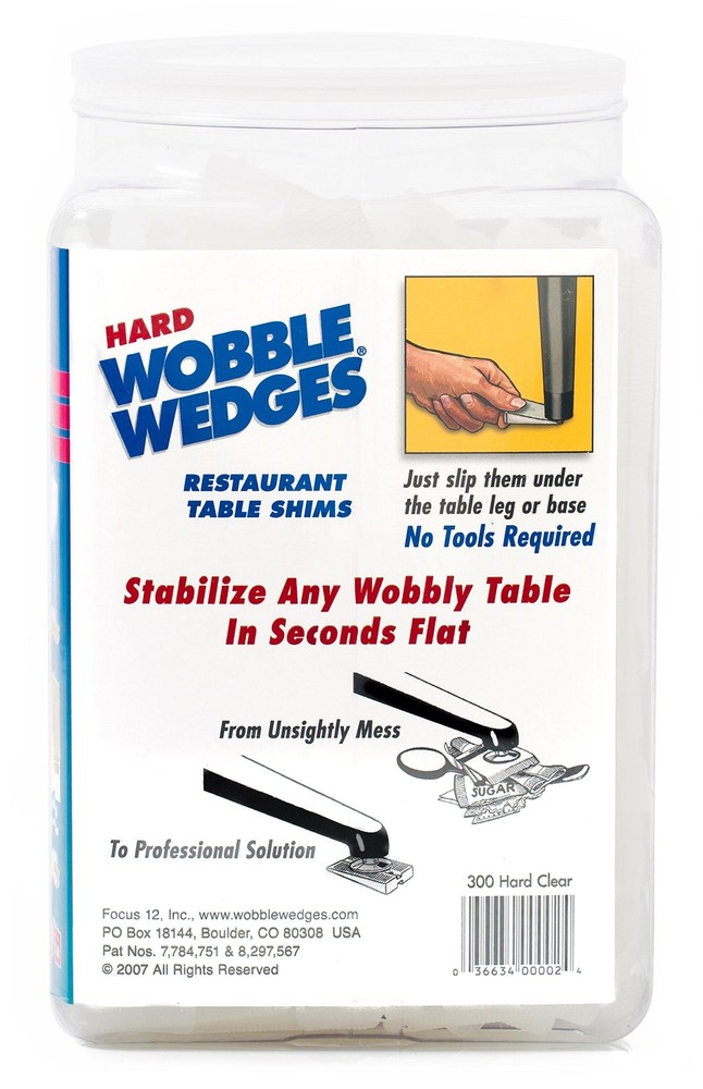 Wobble Wedges Stackable Interlocking Multi-Purpose Stability Shims - Hard