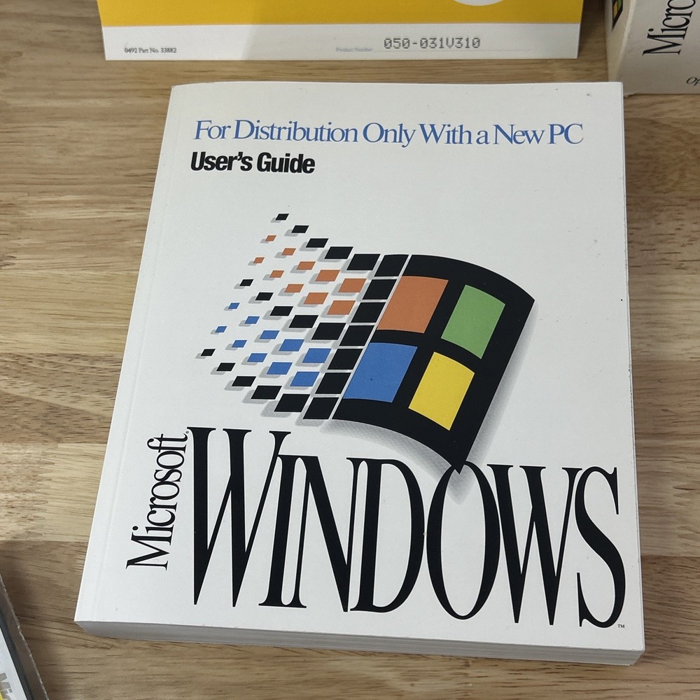 Microsoft Windows 3.1 Operating System Vintage PC Software Complete 6 Disk Set