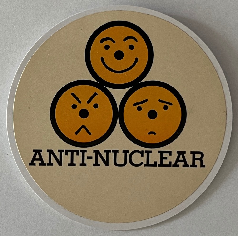 Anti Nuclear button Peace protest cause pin back