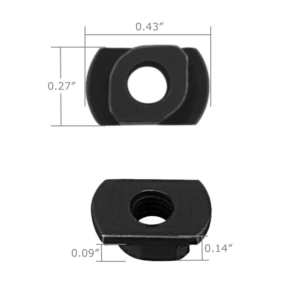 12 Pack M-LOK Screw and Nut Replacement Set for Rail Sections