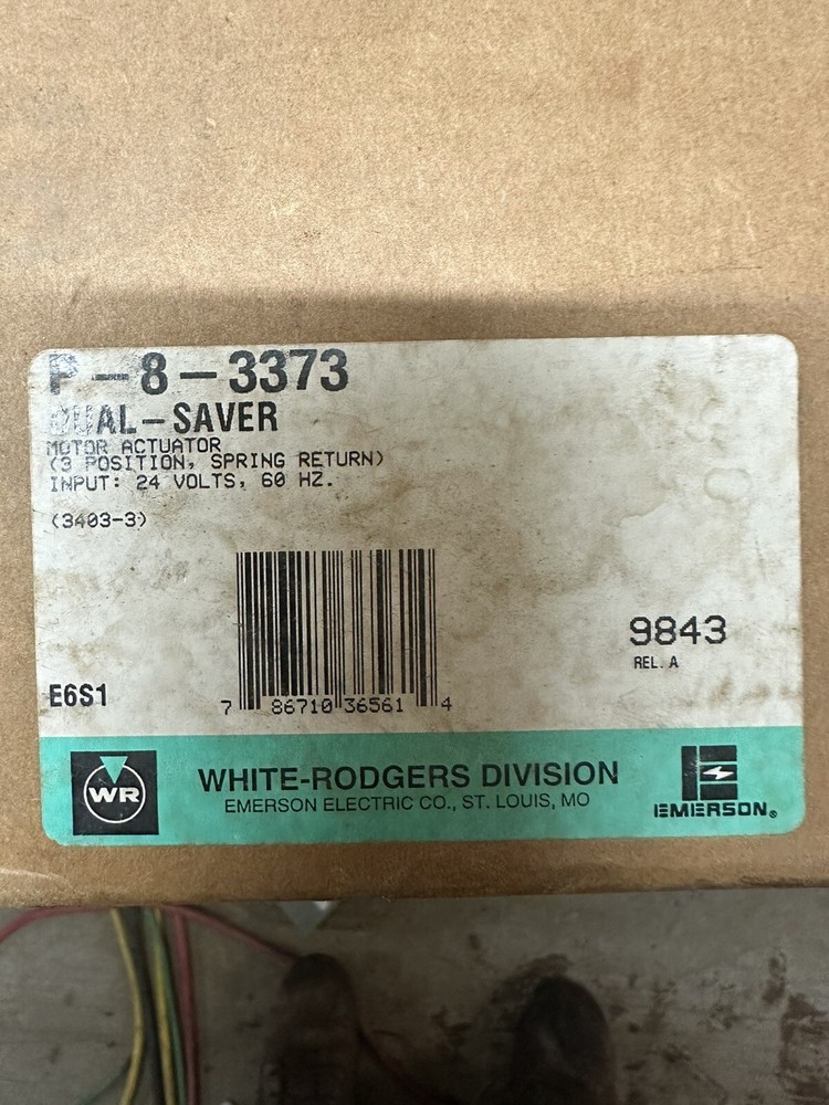 lenox white rodgers Damper motor three position spring return 3403-3 24 Volt