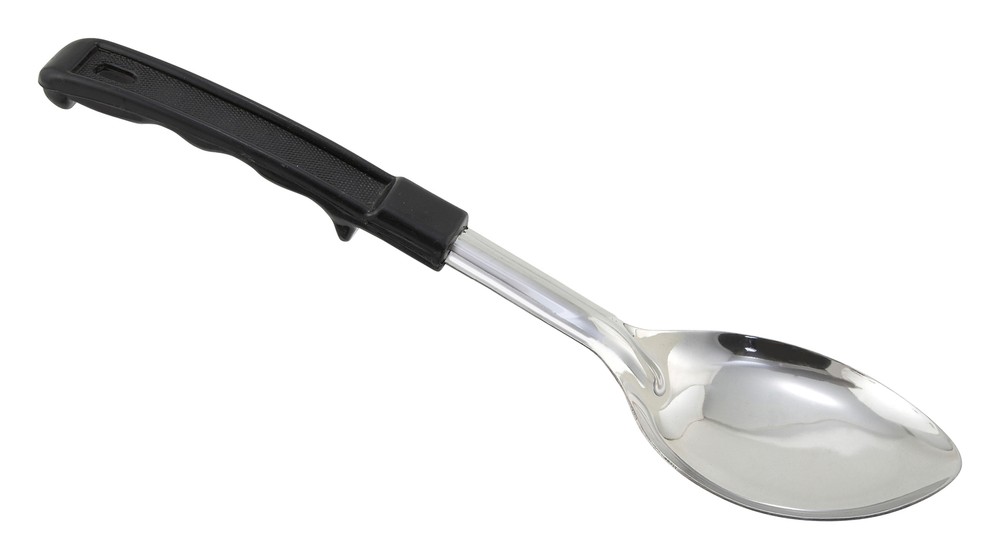 Winco Prime 11" S/S Solid Basting Spoon with Plastic Hdl, NSF (12 Each)