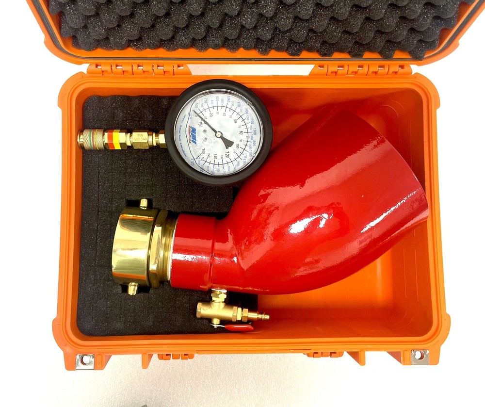 2-1/2" NST Hydrant Flow Test Swivel Diffuser 160Psi /2120GPM Gauge with Case