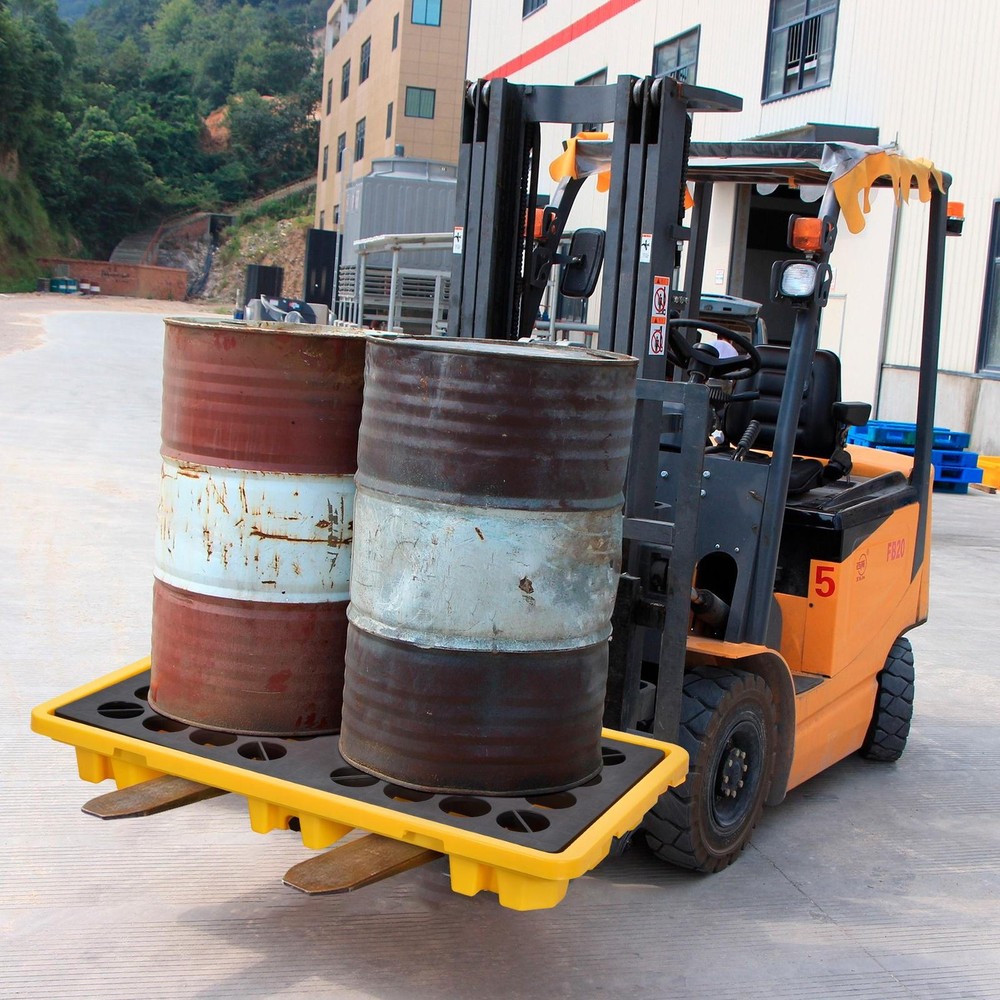 Spill Containment Platform, For 2 Drums, 20 Gallong