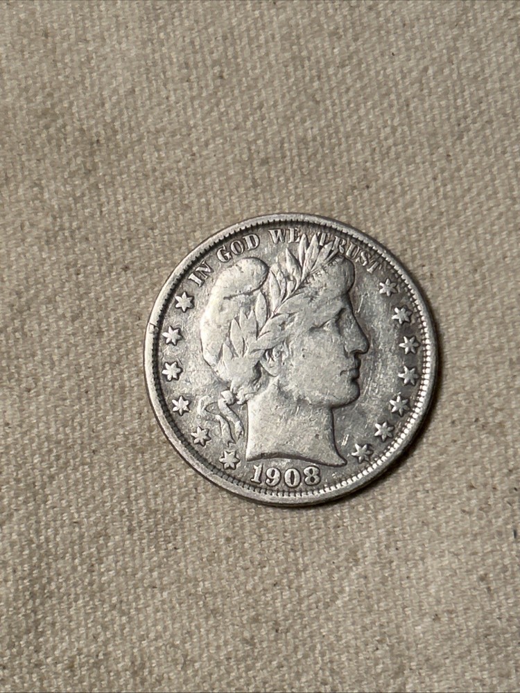 1908 O Barber Half Dollar, Silver, VF DD