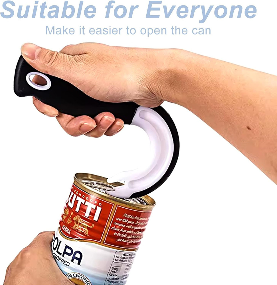 Pull Tab Can Opener Ergonomic Pop Top Can Opener Tool J Shape Handy Ring Pull Op