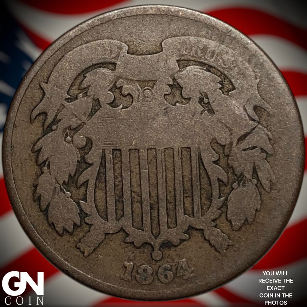 1864 2 Cent Piece Z4218