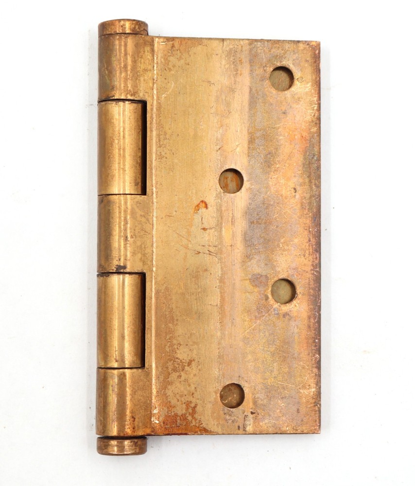 Vintage 4.5 x 4.5 in. Solid Brass Butt Door Hinge