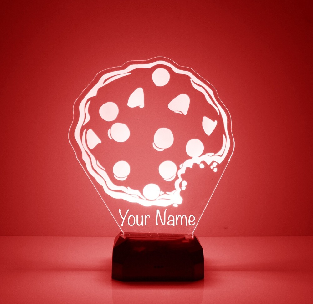 Cookie Night Lamp LED, With Remote, Personalized Free, 16 Color Light Up Gift