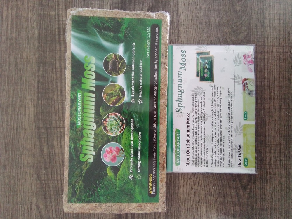 2 Pack Sphagnum Moss, 100gr High Quality,With Gifts