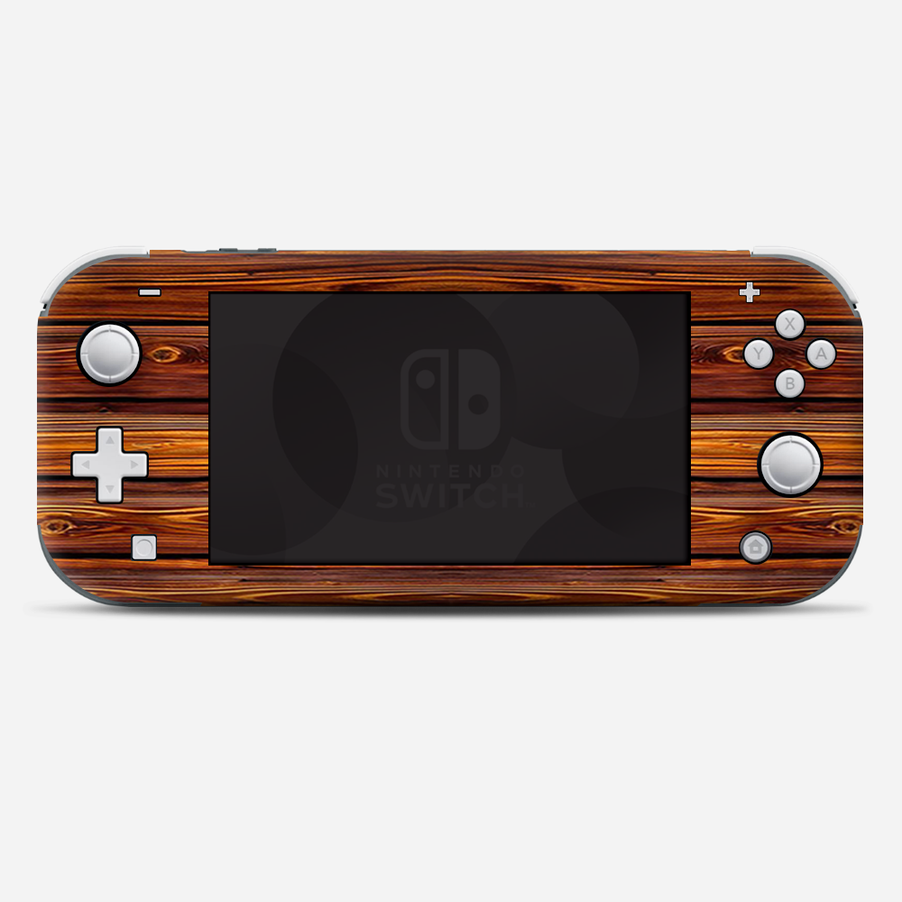 Skins Decals wrap for Nintendo Switch Lite - Red Deep Mahogany Wood Pattern