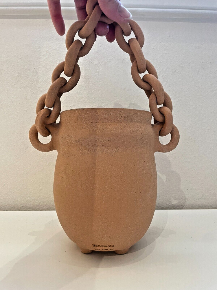 Terroso Studios Design Planter Hanging Ceramic Chain