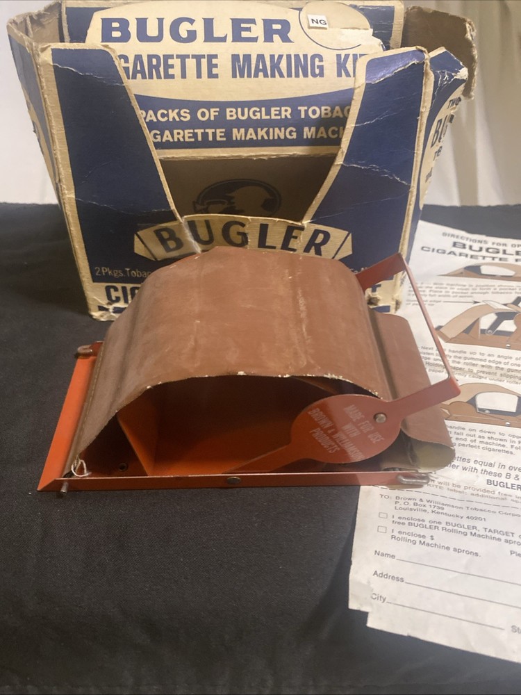 Vintage Bugler Thrift Kit Cigarette Rolling Machine in Original Box