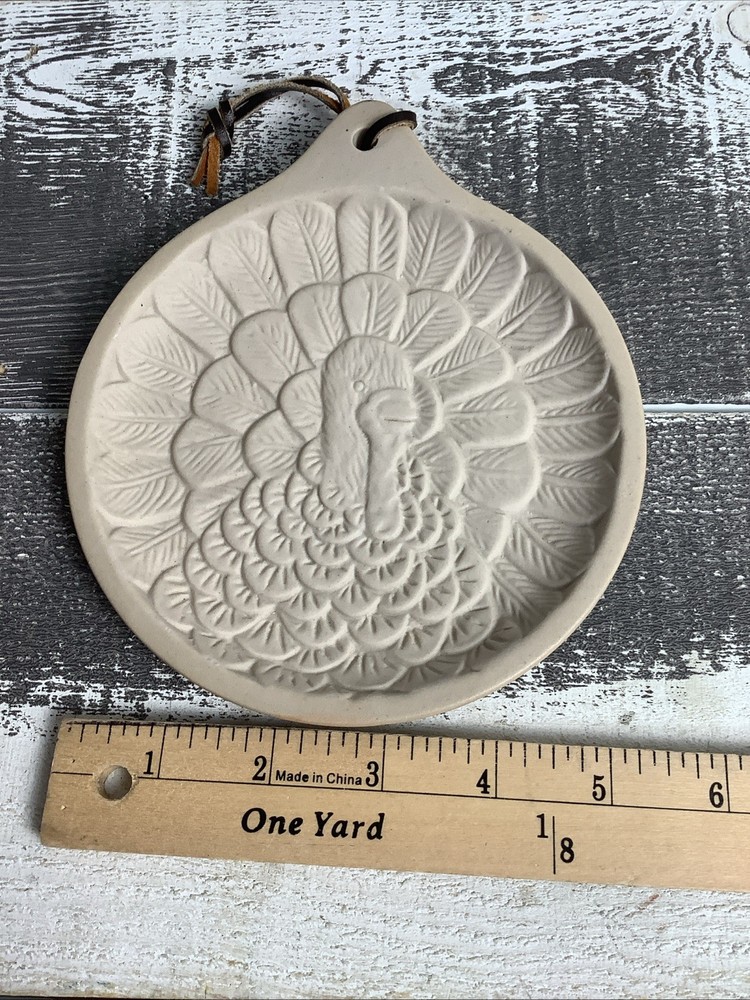 Vintage Hermitage Pottery Turkey Cookie Mold