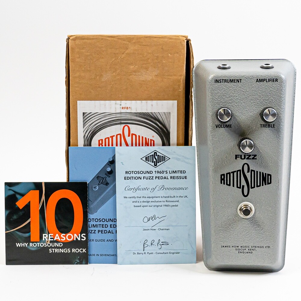 2013 Rotosound Fuzz Reissue Effect Pedal with Original Box & Paperwork
