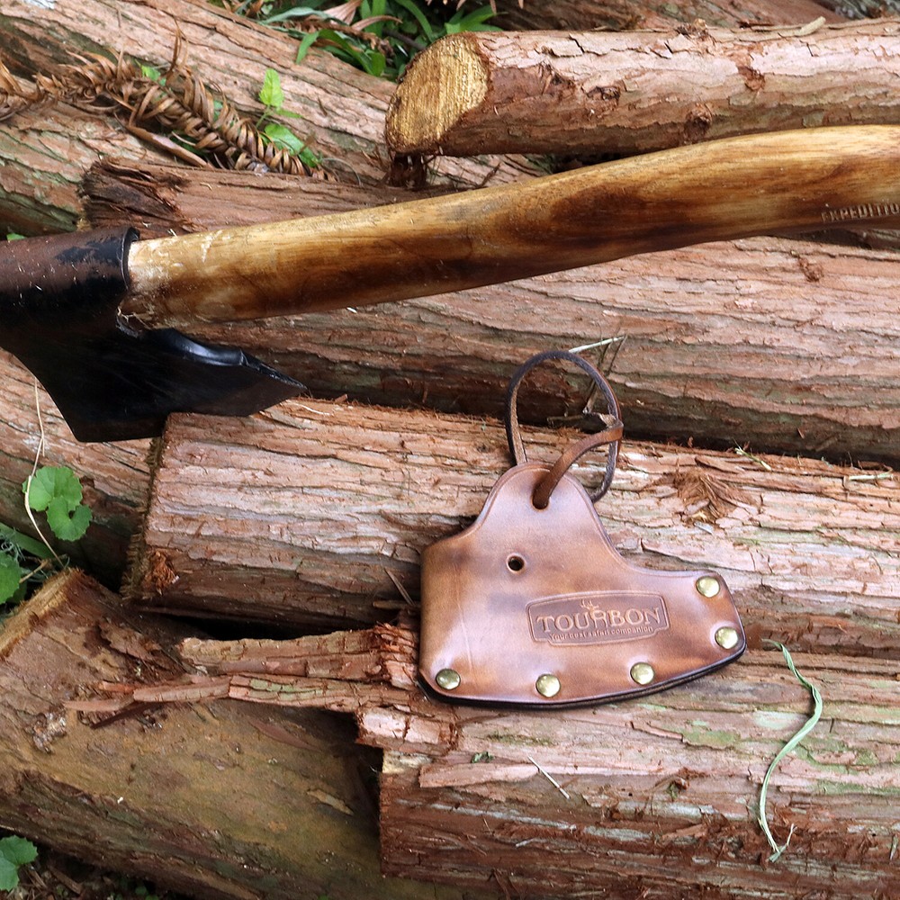 Leather Hunting Axe Holder Hatchet Sheath Blade Protective Case Axe Head Cover
