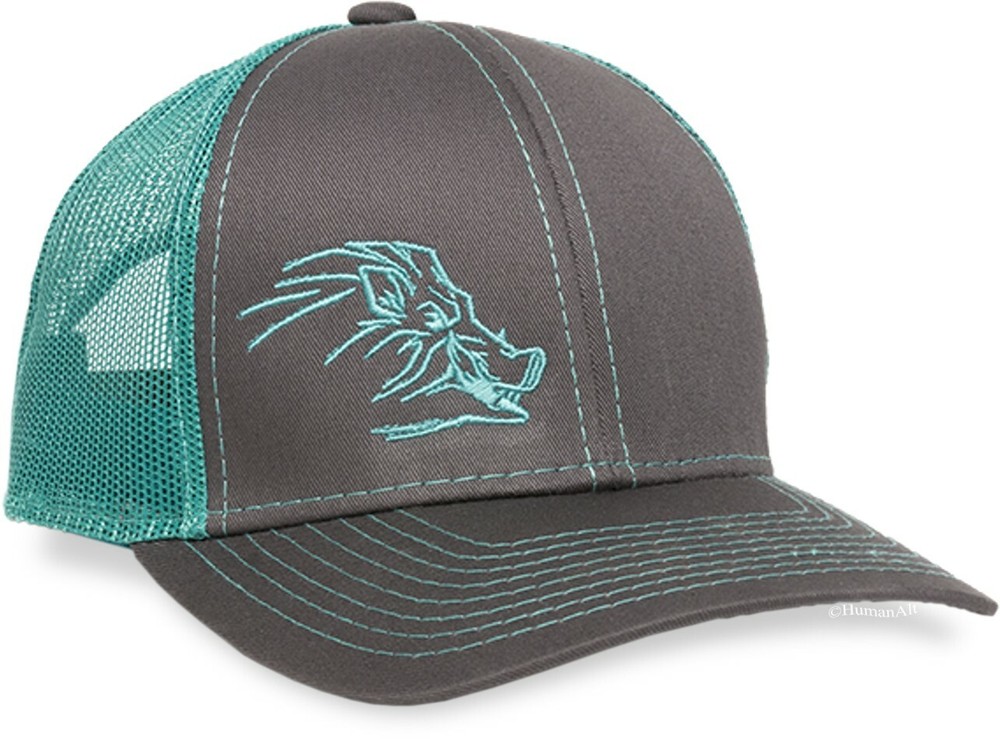 Wild Boar Cotton Twill / Mesh Back Hunting Cap for Men