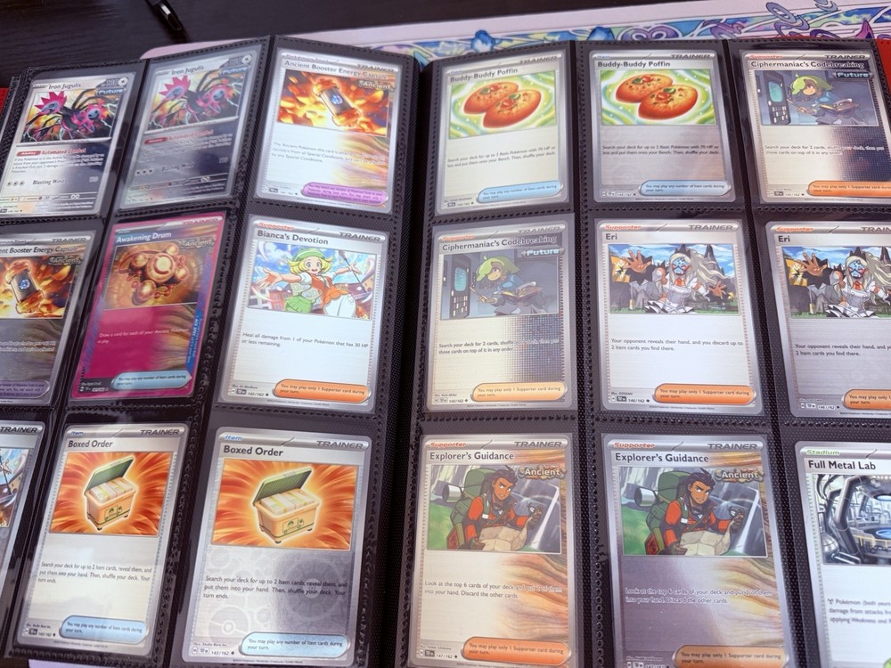 Temporal Forces Complete Base master Set Reverse Holos, EXS with 9 pocket binder