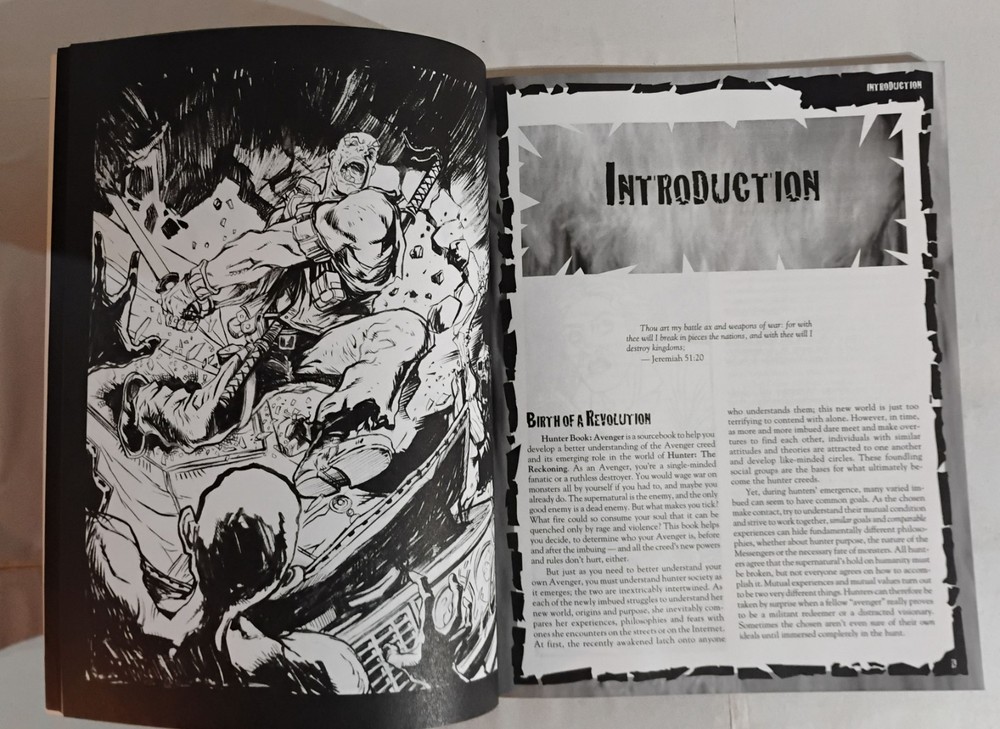 Hunter Book: Avenger (2000) Hunter The Reckoning RPG White Wolf