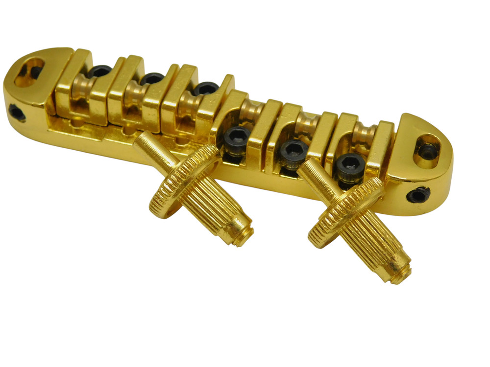 LOCKING ROLLER Bridge Gibson Les Paul Guitar-Gold Small Post
