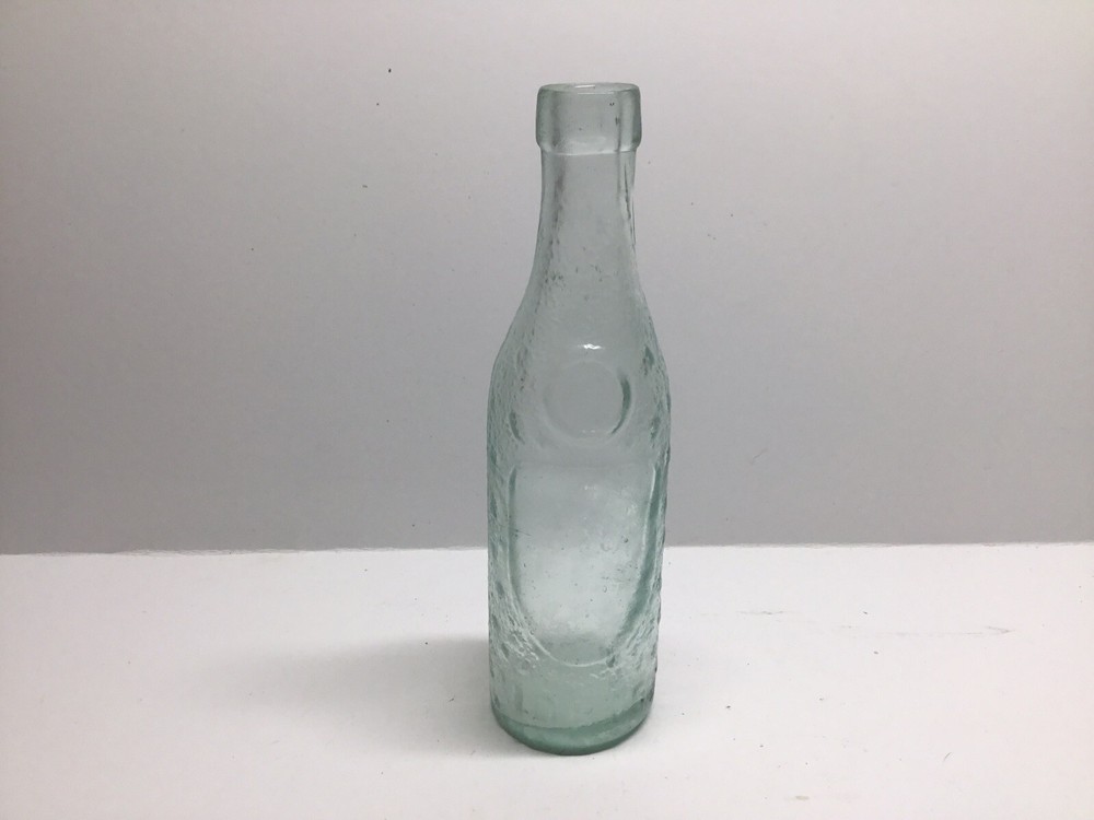 Small Antique Aqua Idris Fruit Juice Bottle.