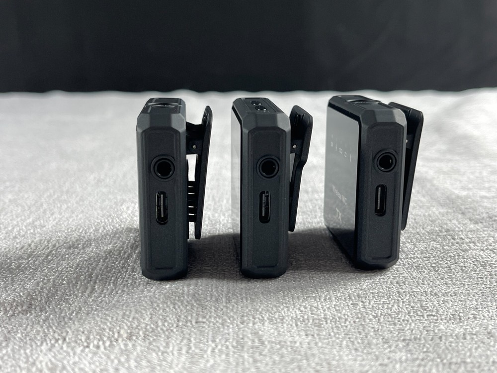 Drimzate Black Wireless Lavalier Microphone System For Camera Android