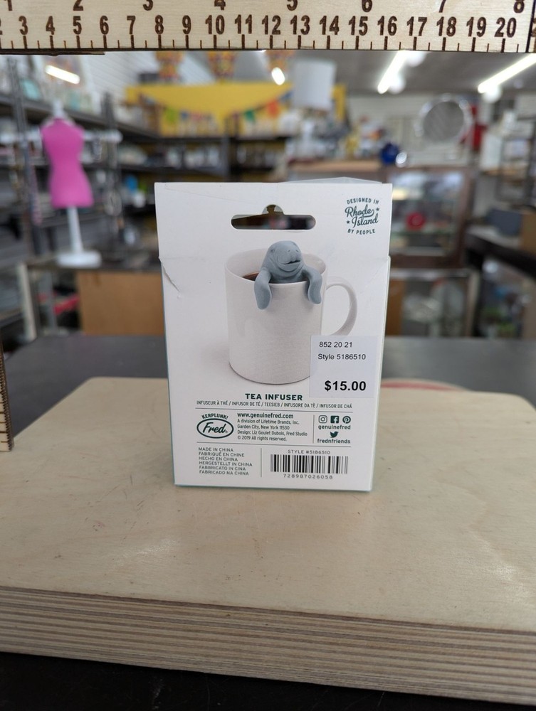 Fred Manatea Silicone Tea Infuser For Loose Leaf Tea Fun Manatee Design