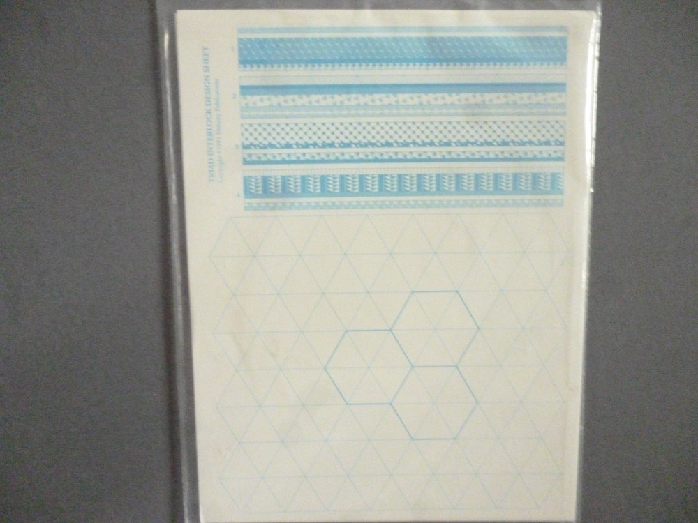 TRIAD INTERLOCK DESIGN SHEET DOHENY PUBLICATIONS 1991