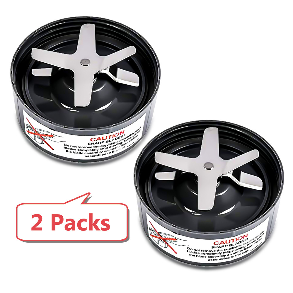 2 Pack Extractor Blade & Gasket, Compatible with NutriBullet NB-101B