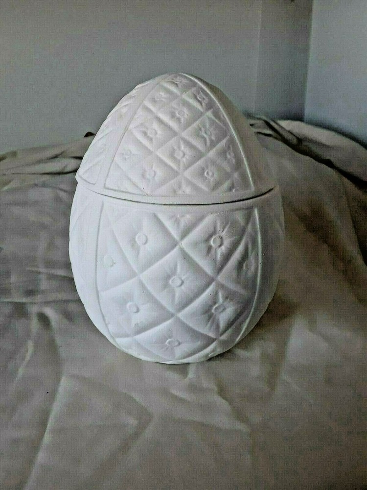 7 1/2"T  Easter Egg Ready to Paint Ceramic Bisque