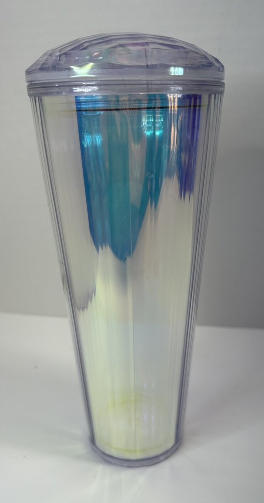 Starbucks 24 oz Iridescent Cold Cup - Diamond- No Straw