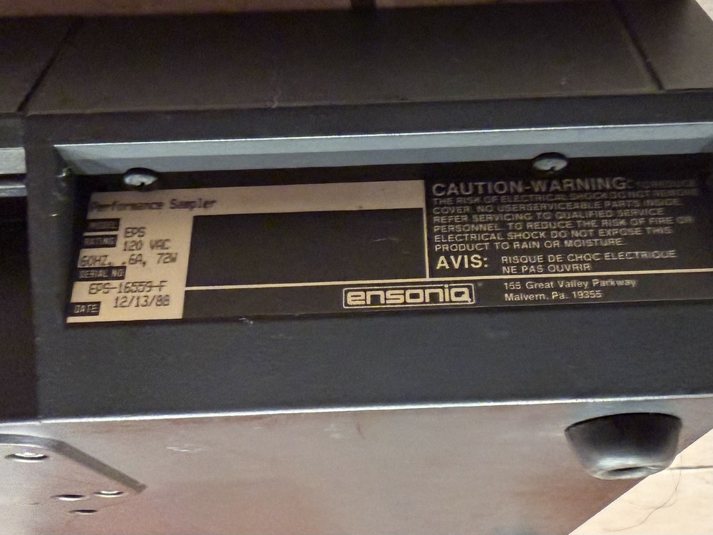 Ensoniq EPS Performance Sampler Keyboard with EPS - 4x Expansion