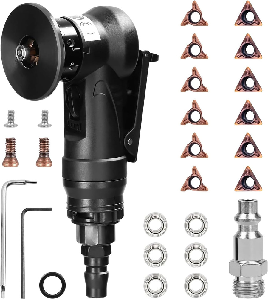 Pneumatic Chamfering Tool Handheld, Mini Air-Powered Chamfering Machine Trimming