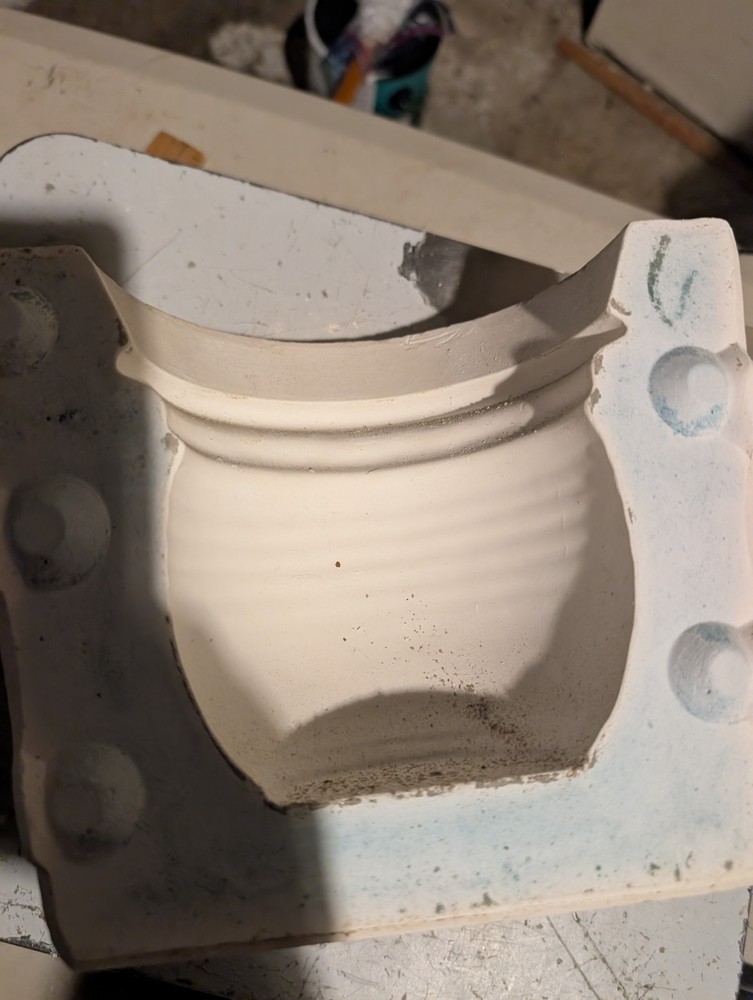 Stoneware Pot Planter Vintage Slip Casting Ceramic Mold