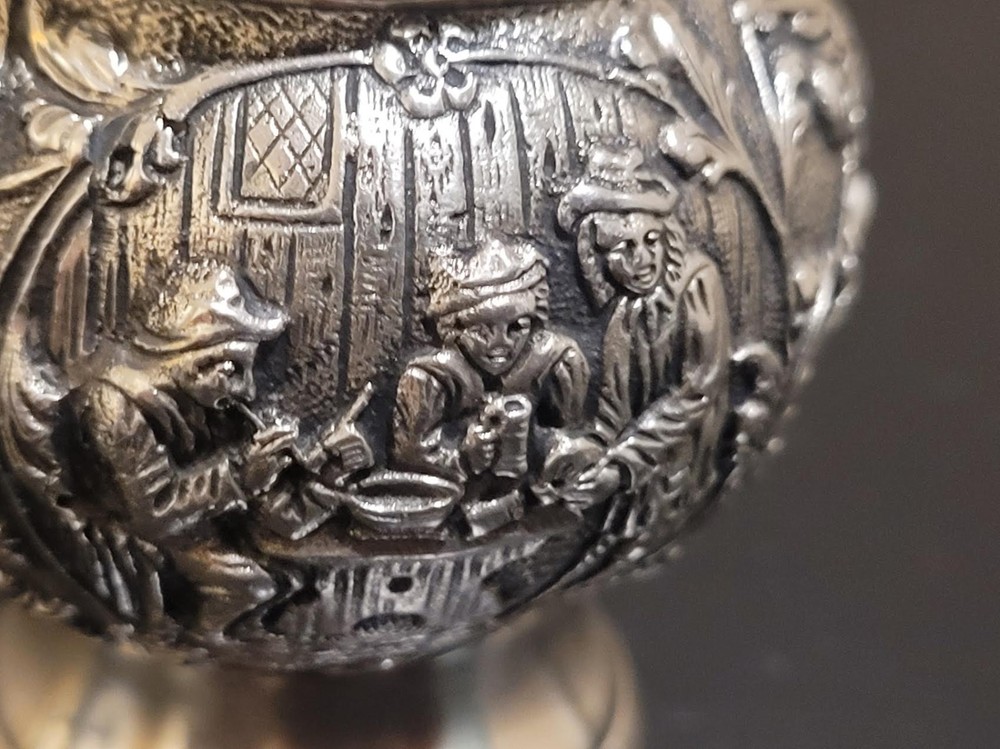 Silver (.800 purity) Dutch Figure Pepper Grinder