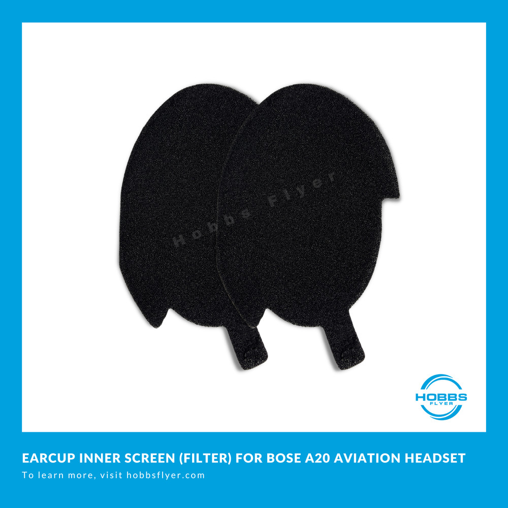Bose A20 Aviation Headset Replacement inner Ear Cup Foam Filter Inserts