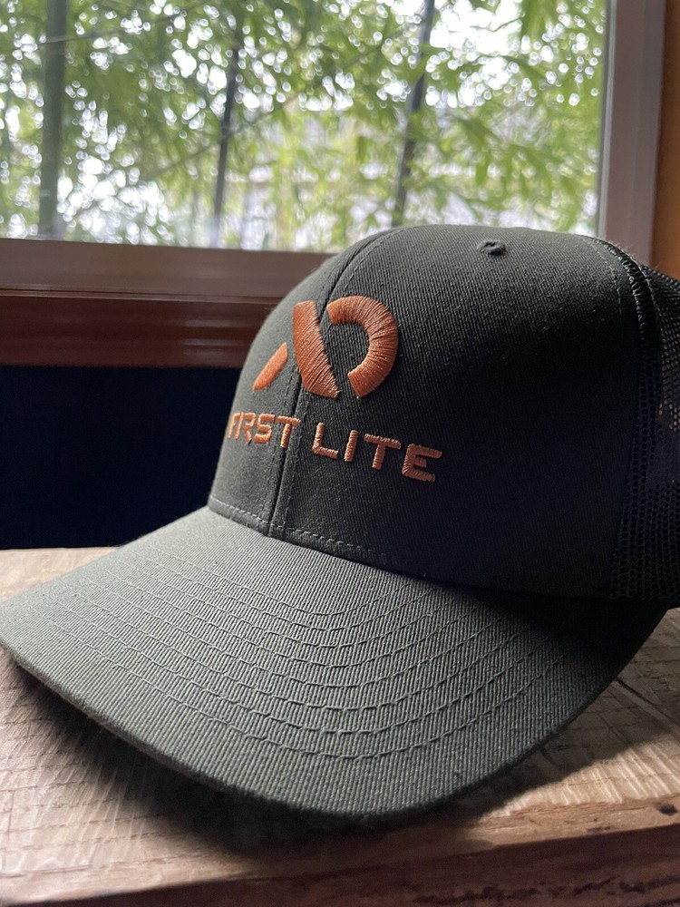 FIRST LITE Text Conifer Trucker Hat