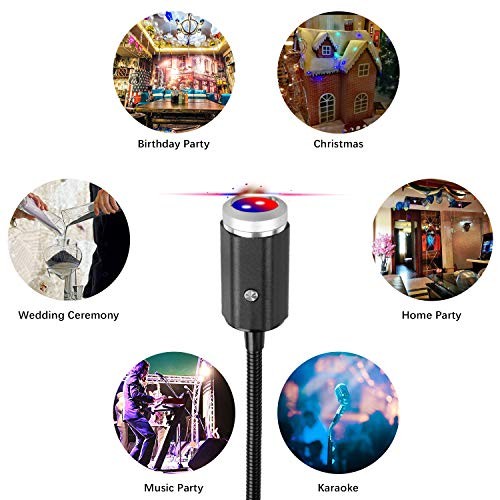 USB Star Projection Night Light, 3 Colors,7 Lighting Modes, Car Ceiling Red