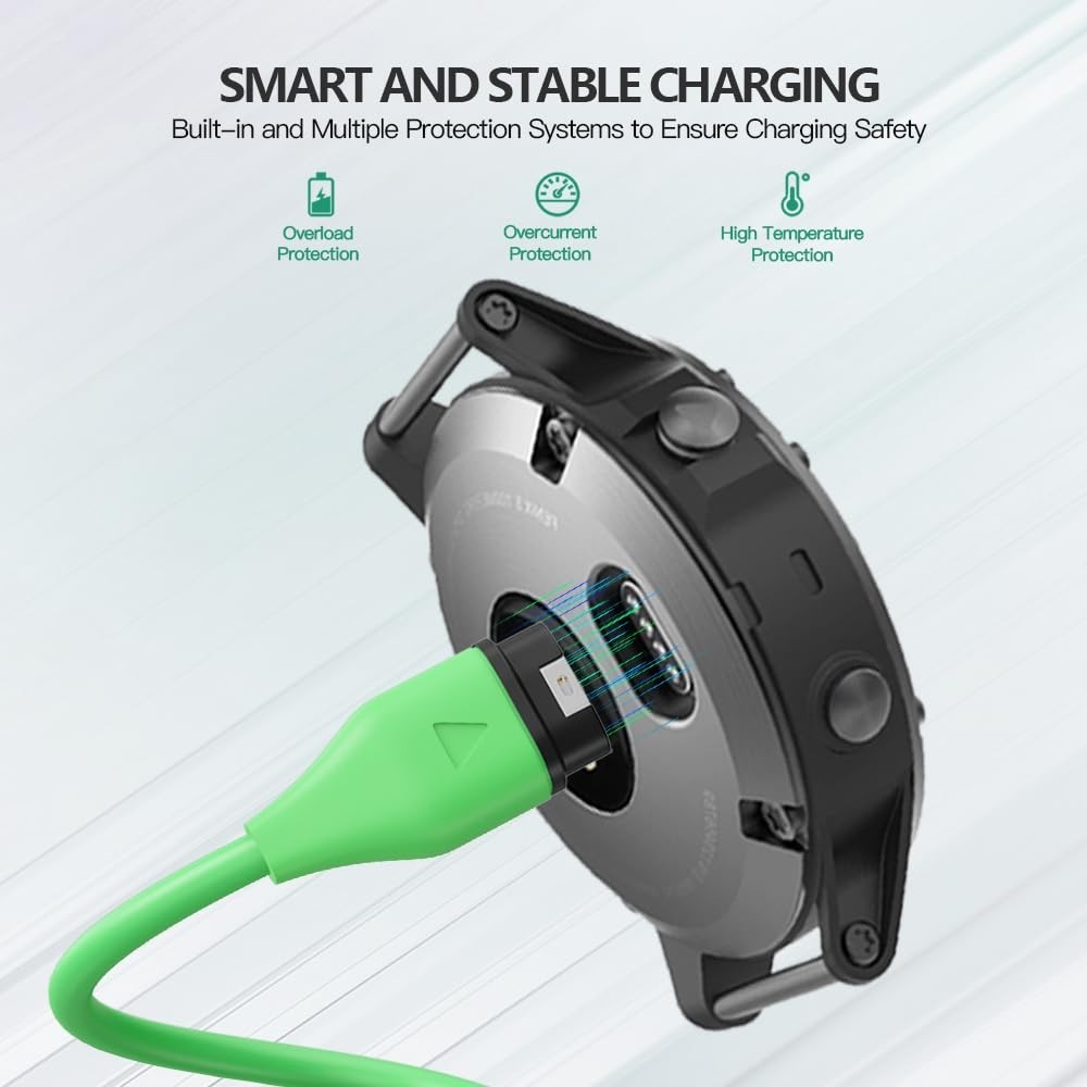 High-Quality USB Charging Cable for Garmin Smartwatches - Fast Charge Technology