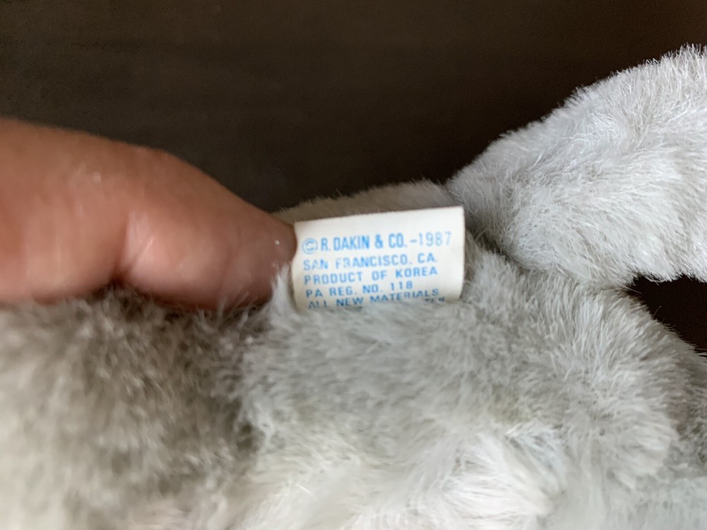Dakin Pillow Soft Plush White Cat With Original Tag