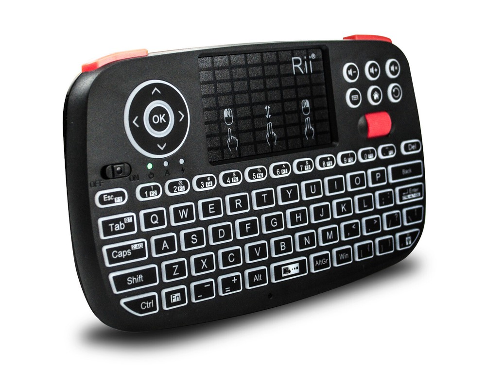 Rii i4 Wireless - Bluetooth Mini Keyboard or Smart TV PC with backlit and dongle