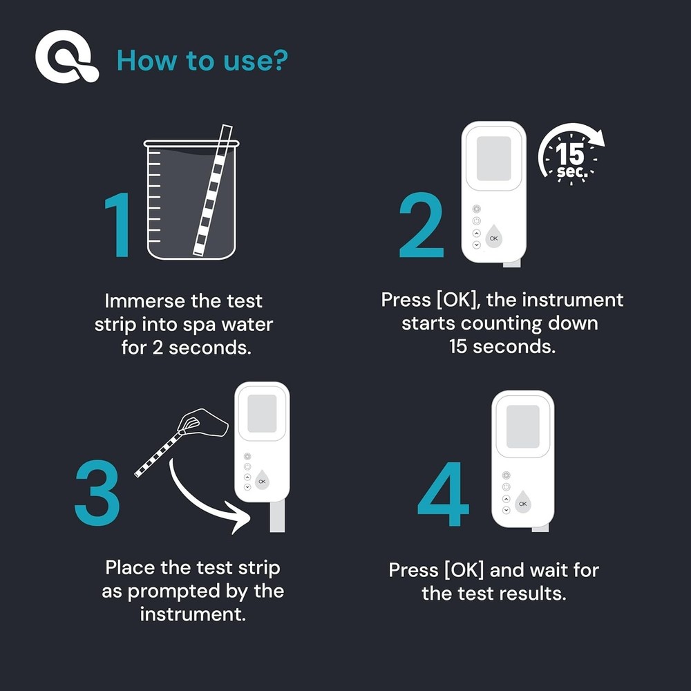 Eagle Ray Digital Spa Water Kit - Accurate Testing for Hot Tubs & Pools